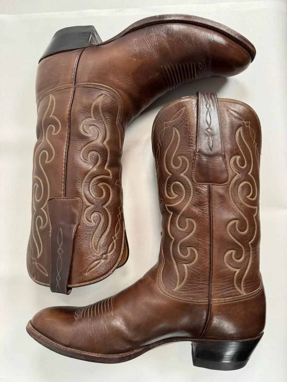 Lucchese San Antonio Men’s Vintage Cowboy Boots Size 10.5 D #6472 Made In USA - Picture 6 of 16